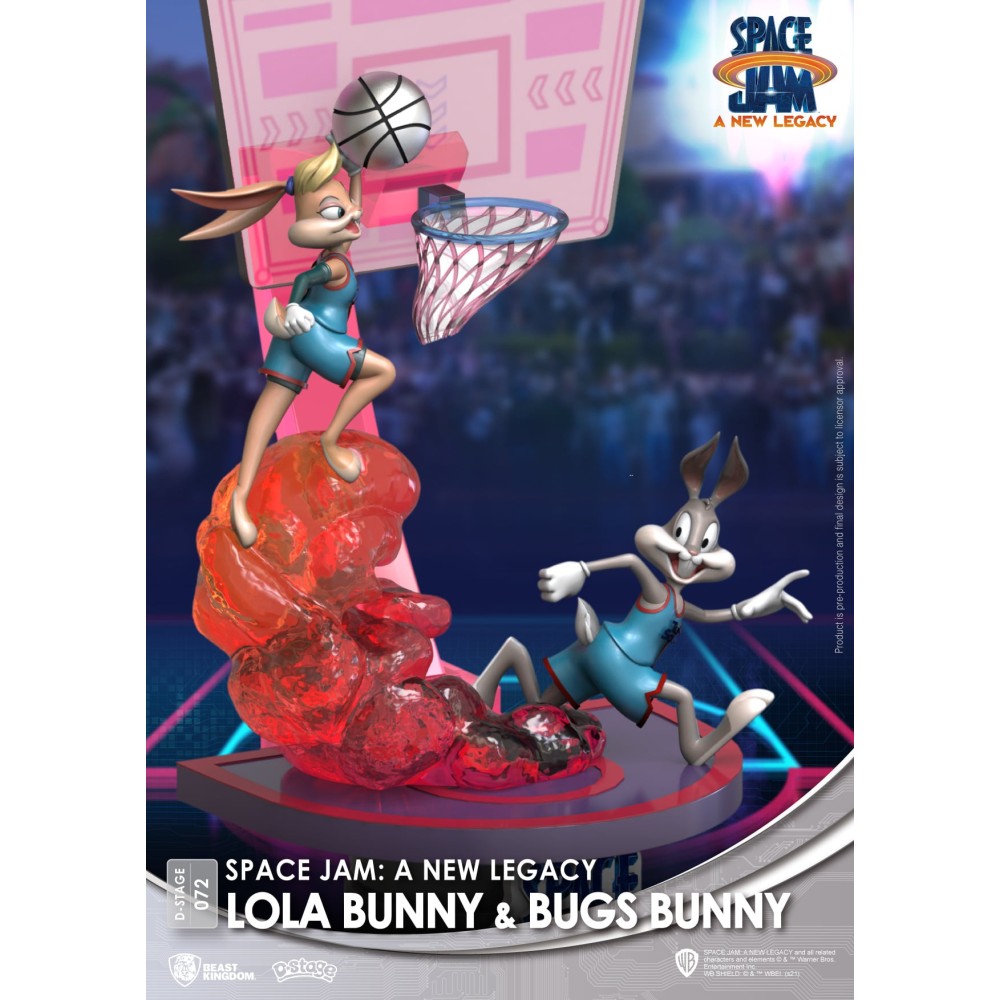 D-STAGE SPACE JAM 2 A NEW LEGACY LOLA AND BUGS BUNNY STATUA FIGURE DIORAMA BEAST KINGDOM