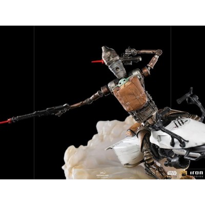 THE MANDALORIAN IG-11 AND THE CHILD BDS ART SCALE 1/10 STATUA FIGURE IRON STUDIOS