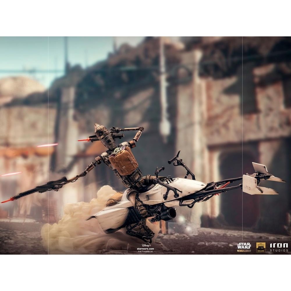 THE MANDALORIAN IG-11 AND THE CHILD BDS ART SCALE 1/10 STATUA FIGURE IRON STUDIOS