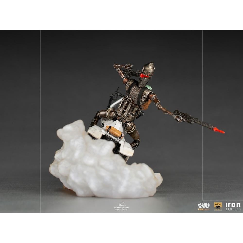 THE MANDALORIAN IG-11 AND THE CHILD BDS ART SCALE 1/10 STATUA FIGURE IRON STUDIOS