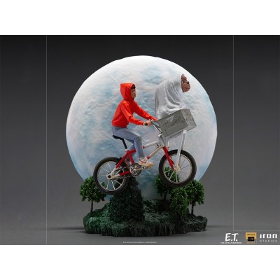 E.T. THE EXTRA-TERRESTRIAL AND ELLIOT BDS ART SCALE DELUXE 1/10 STATUA FIGURE IRON STUDIOS