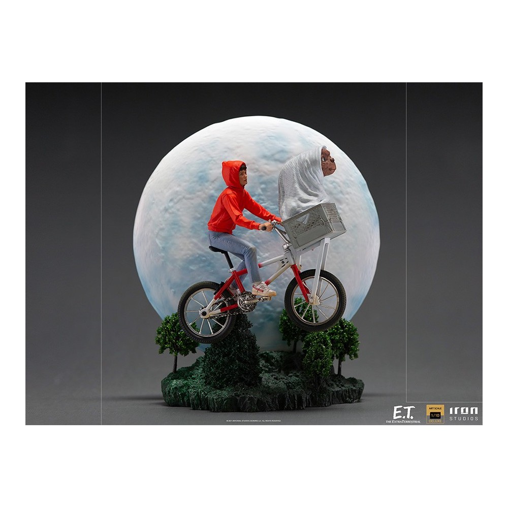 E.T. THE EXTRA-TERRESTRIAL AND ELLIOT BDS ART SCALE DELUXE 1/10 STATUA FIGURE IRON STUDIOS