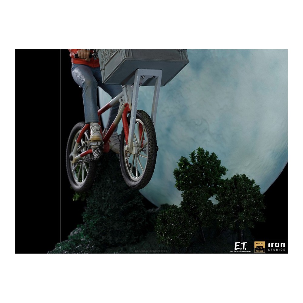 E.T. THE EXTRA-TERRESTRIAL AND ELLIOT BDS ART SCALE DELUXE 1/10 STATUA FIGURE IRON STUDIOS