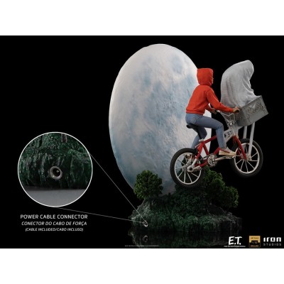 IRON STUDIOS E.T. THE EXTRA-TERRESTRIAL AND ELLIOT BDS ART SCALE DELUXE 1/10 STATUE FIGURE