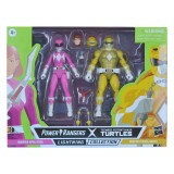 POWER RANGERS X TMNT MORPHED APRIL O'NEIL AND MORPHED MICHELANGELO ACTION FIGURE HASBRO