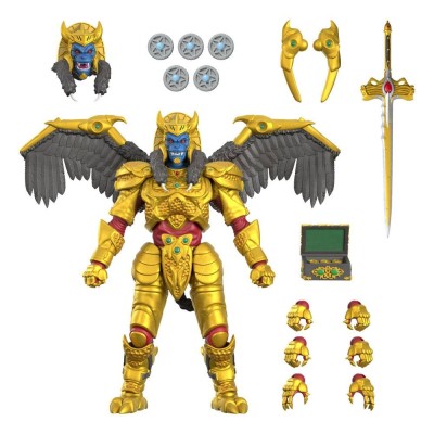MIGHTY MORPHIN POWER RANGERS ULTIMATES GOLDAR ACTION FIGURE SUPER7