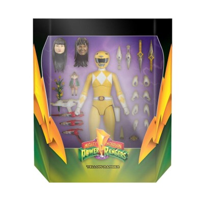MIGHTY MORPHIN POWER RANGERS ULTIMATES YELLOW RANGER ACTION FIGURE SUPER7