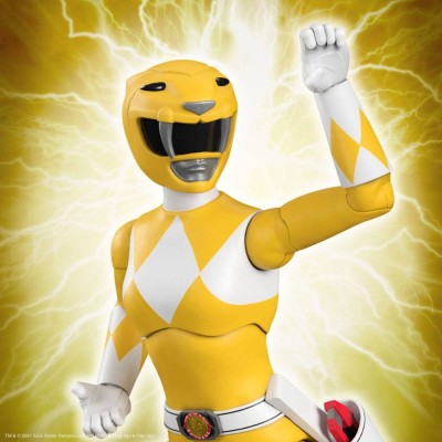 MIGHTY MORPHIN POWER RANGERS ULTIMATES YELLOW RANGER ACTION FIGURE SUPER7