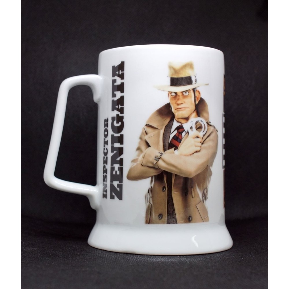 MINE LUPIN III THE FIRST 3D MOVIE INSPECTOR ZENIGATA CERAMIC TANKARD
