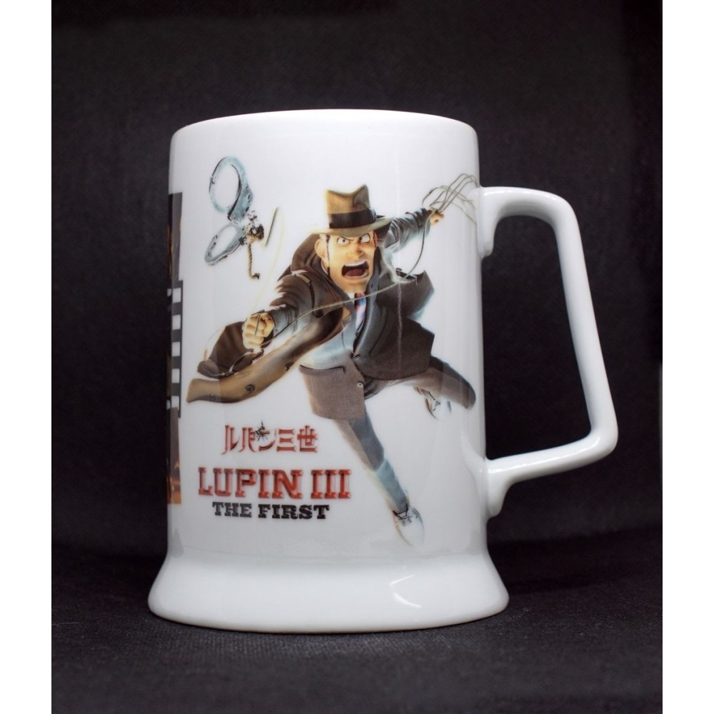 LUPIN III THE FIRST 3D MOVIE INSPECTOR ZENIGATA TANKARD BOCCALE IN CERAMICA MINE