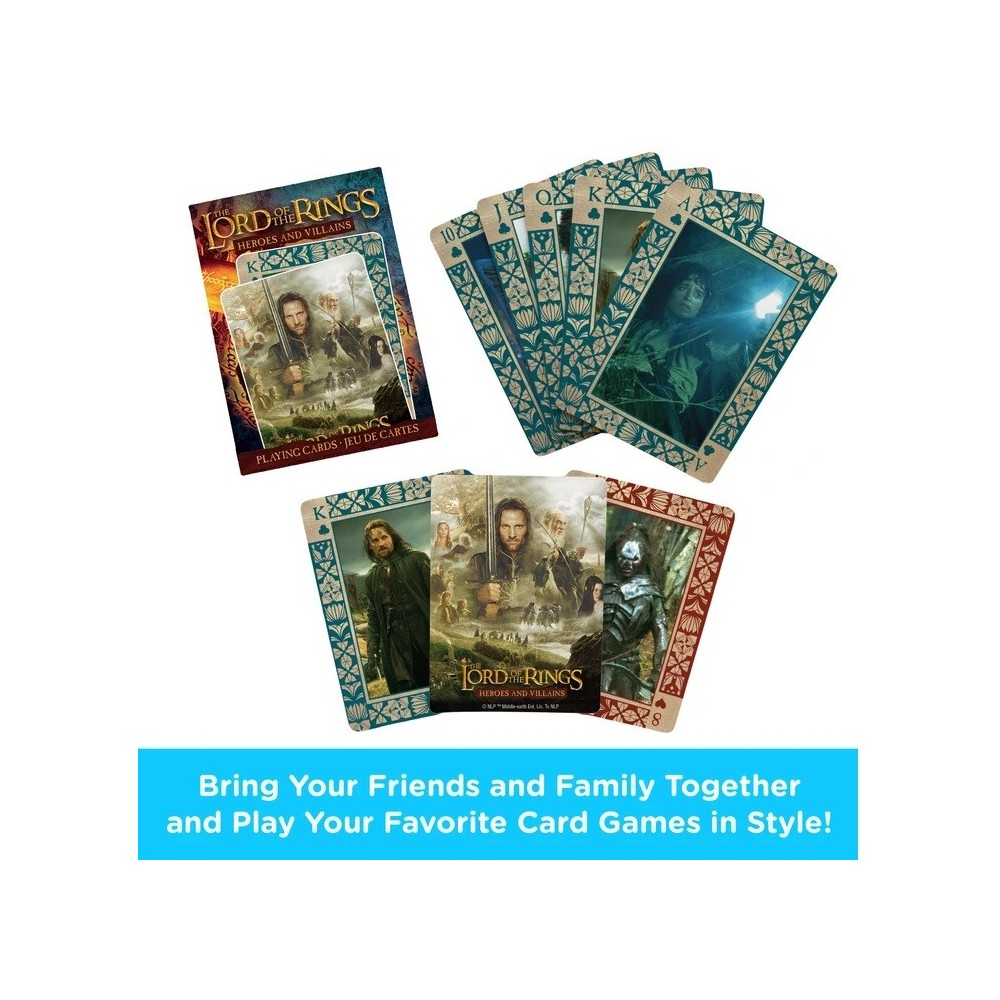AQUARIUS ENT LORD OF THE RINGS HEROES AND VILLAINS POKER PLAYING CARDS