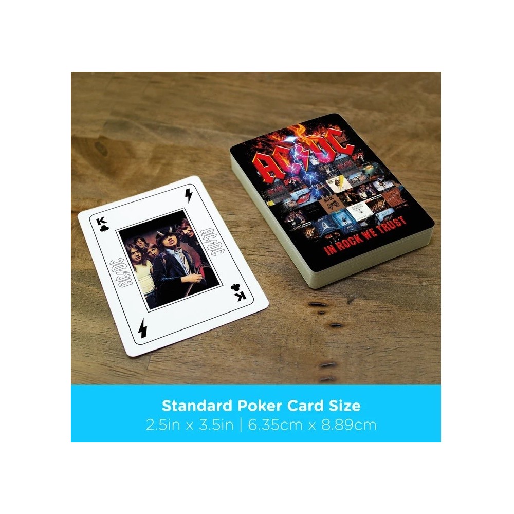 AQUARIUS ENT AC DC IN ROCK WE TRUST POKER PLAYING CARDS