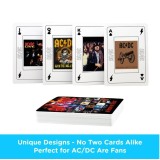 AC DC IN ROCK WE TRUST POKER PLAYING CARDS MAZZO CARTE DA GIOCO AQUARIUS ENT