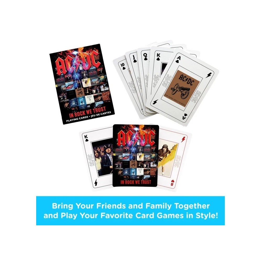 AQUARIUS ENT AC DC IN ROCK WE TRUST POKER PLAYING CARDS