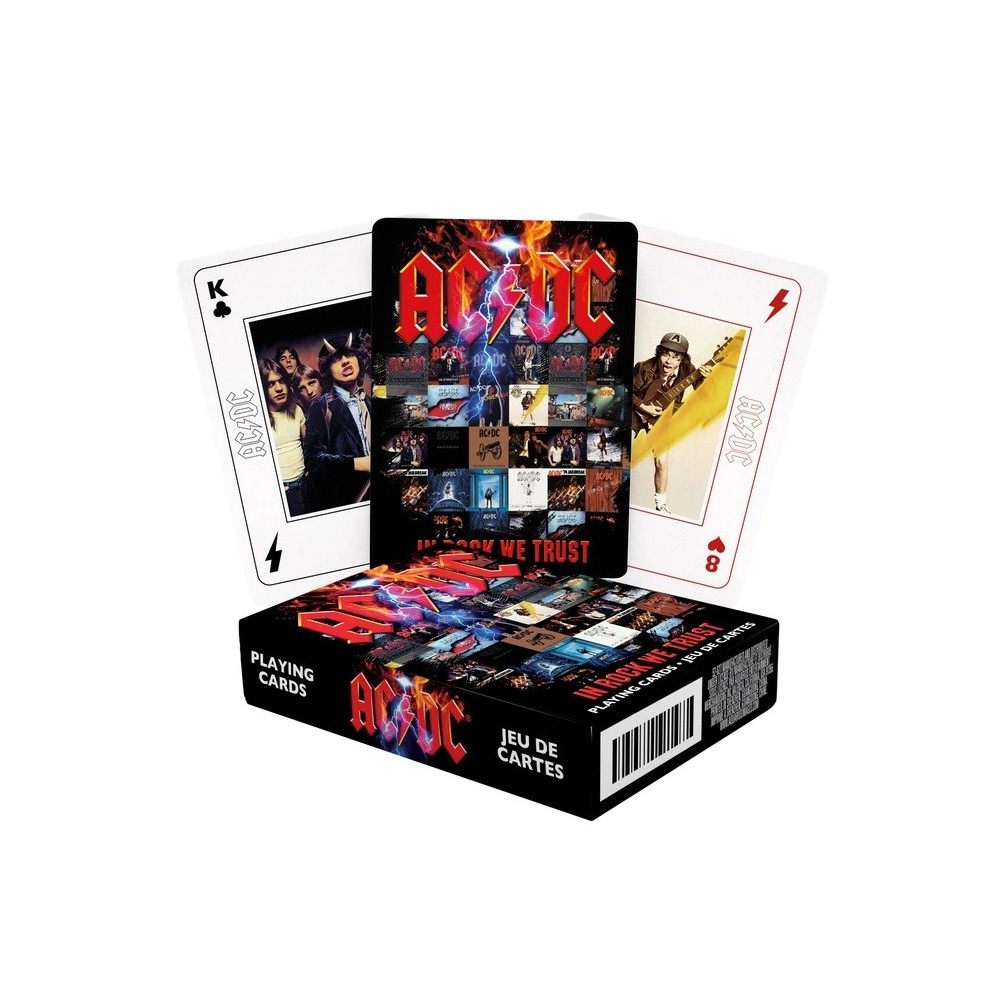 AQUARIUS ENT AC DC IN ROCK WE TRUST POKER PLAYING CARDS