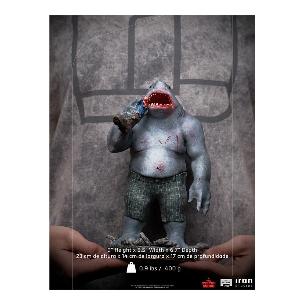 IRON STUDIOS THE SUICIDE SQUAD KING SHARK BDS ART SCALE 1/10 STATUE FIGURE