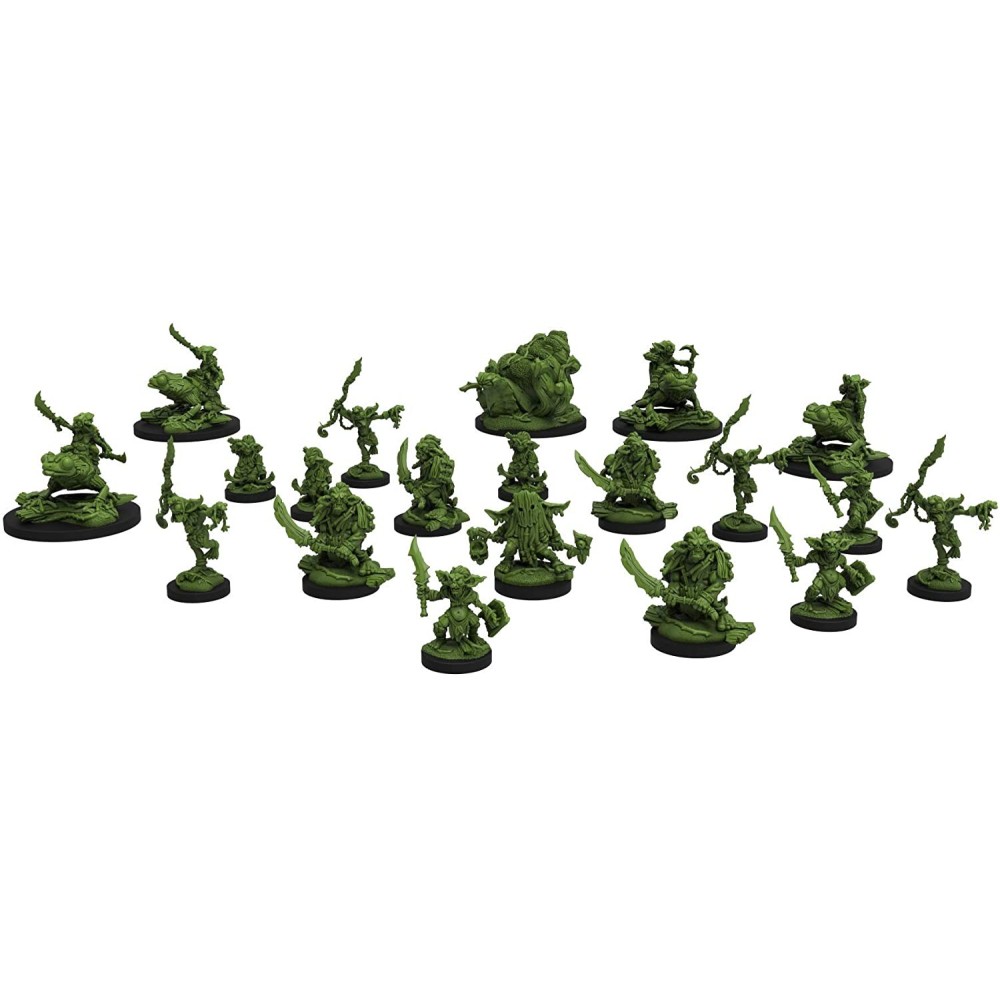 STEAMFORGED GAMES EPIC ENCOUNTERS VILLAGE OF THE GOBLIN CHIEF SET MINIATURES