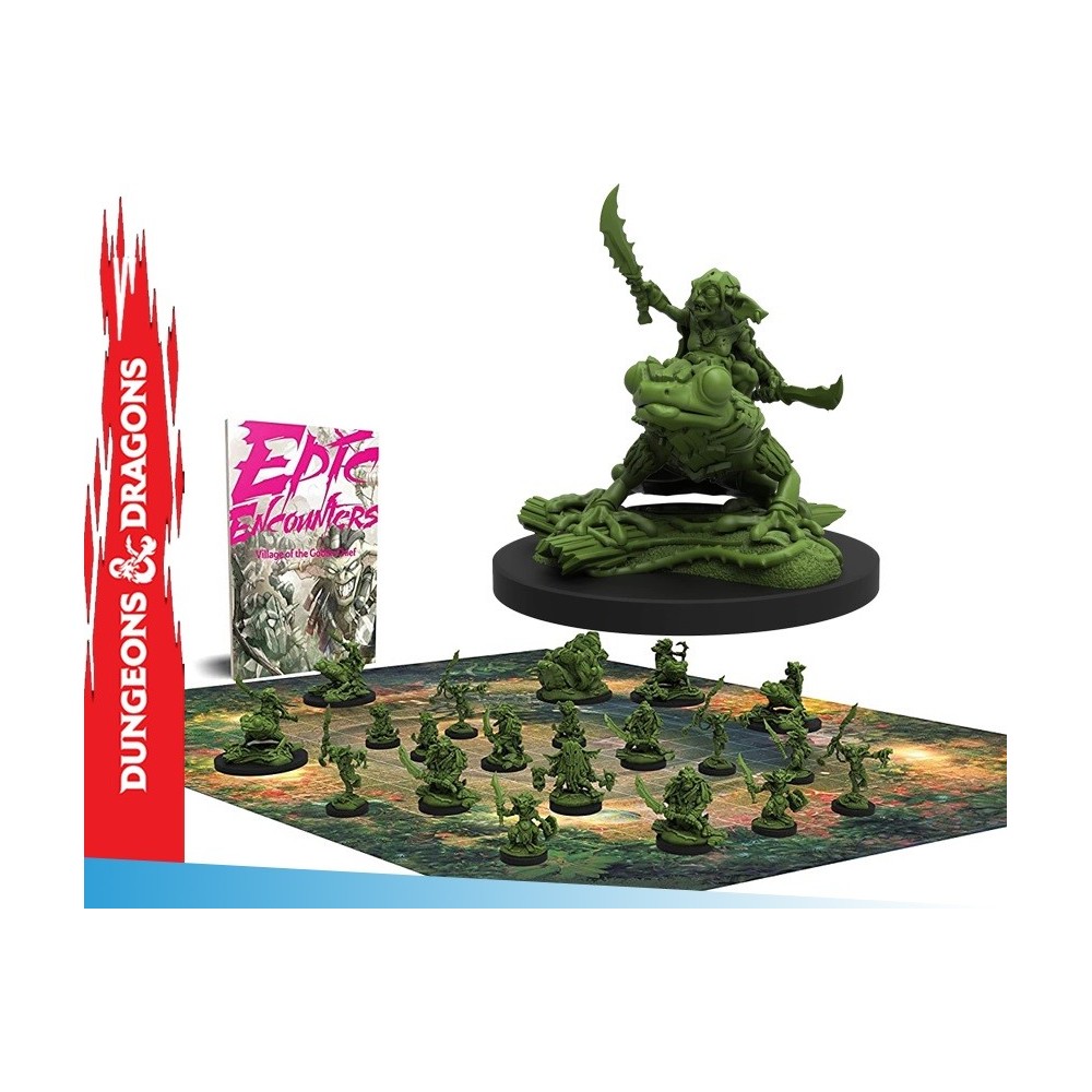 STEAMFORGED GAMES EPIC ENCOUNTERS VILLAGE OF THE GOBLIN CHIEF SET MINIATURES