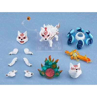 MAX FACTORY OKAMI AMATERASU SHIRANUI DELUXE NENDOROID ACTION FIGURE