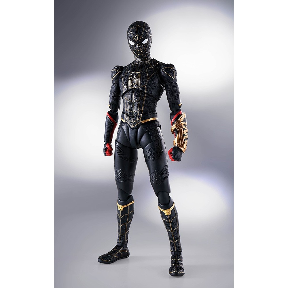 BANDAI SPIDER-MAN NO WAY HOME BLACK/GOLD S.H. FIGUARTS ACTION FIGURE