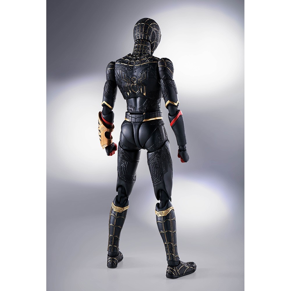 BANDAI SPIDER-MAN NO WAY HOME BLACK/GOLD S.H. FIGUARTS ACTION FIGURE
