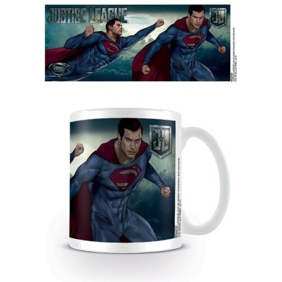 DC MOVIE JUSTICE LEAGUE SUPERMAN CERAMIC MUG TAZZA IN CERAMICA PYRAMID INTERNATIONAL