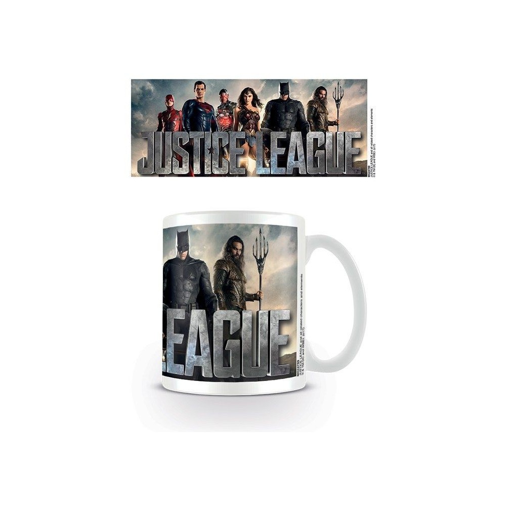 PYRAMID INTERNATIONAL DC MOVIE JUSTICE LEAGUE GROUP CERAMIC MUG