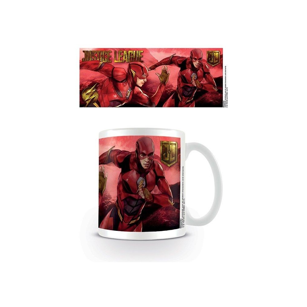 DC MOVIE JUSTICE LEAGUE FLASH CERAMIC MUG TAZZA IN CERAMICA PYRAMID INTERNATIONAL