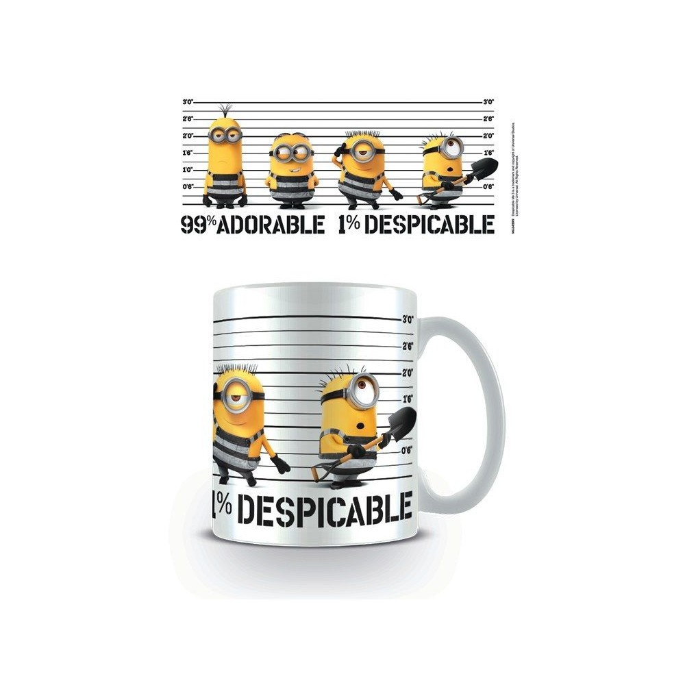 PYRAMID INTERNATIONAL MINIONS 99 ADORABLE 1 DESPICABLE CERAMIC MUG