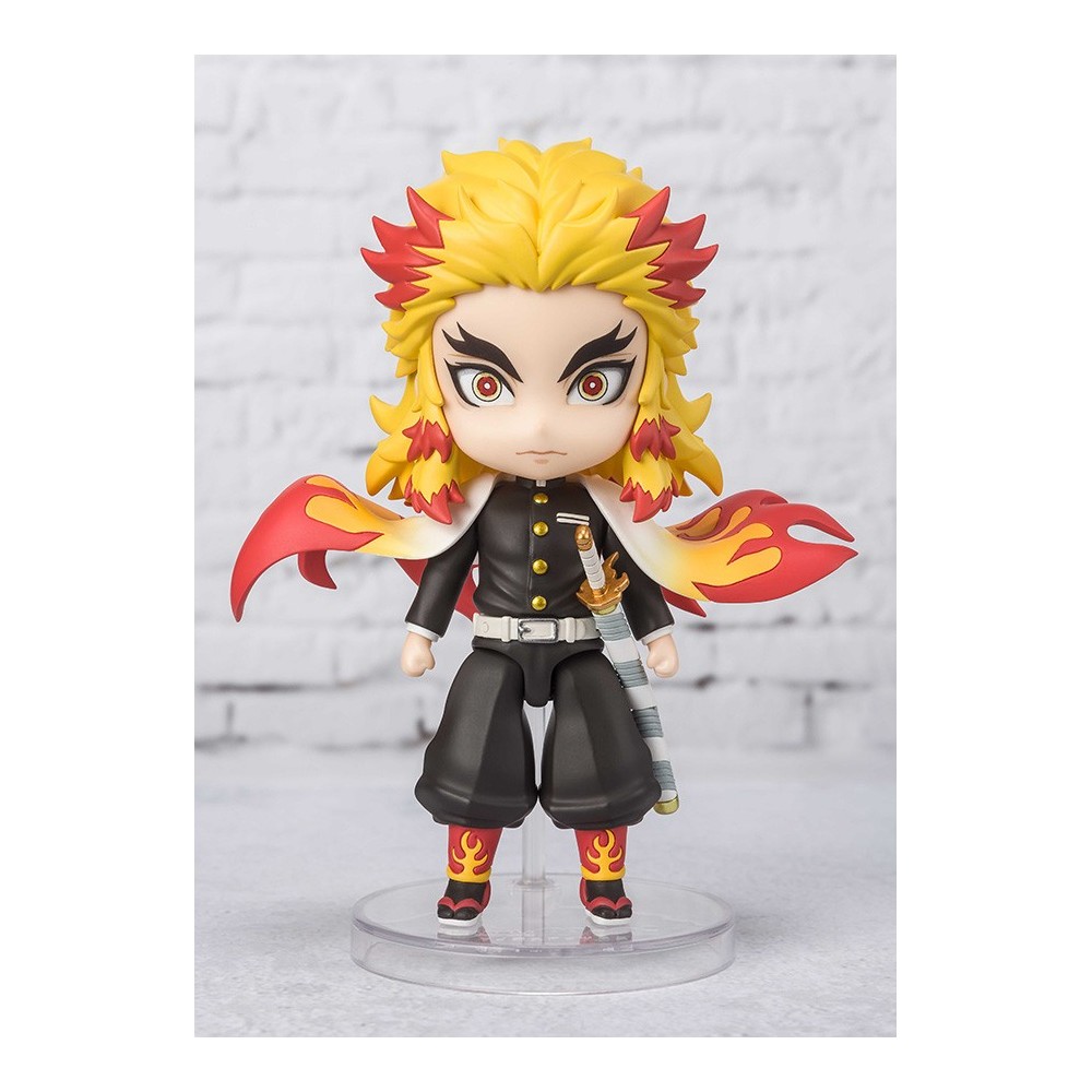 BANDAI DEMON SLAYER KYOJURO RENGOKU FLAME BREATHING MINI FIGUARTS ACTION FIGURE