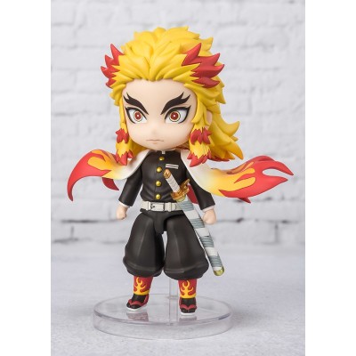 BANDAI DEMON SLAYER KYOJURO RENGOKU FLAME BREATHING MINI FIGUARTS ACTION FIGURE