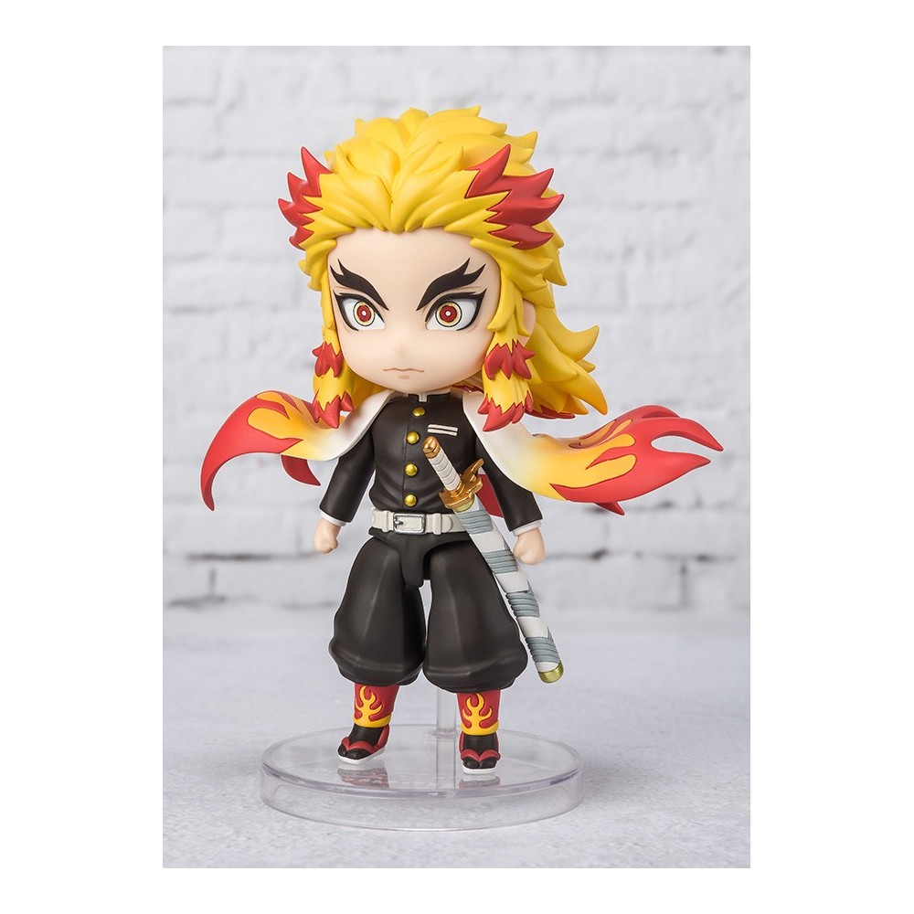 BANDAI DEMON SLAYER KYOJURO RENGOKU FLAME BREATHING MINI FIGUARTS ACTION FIGURE
