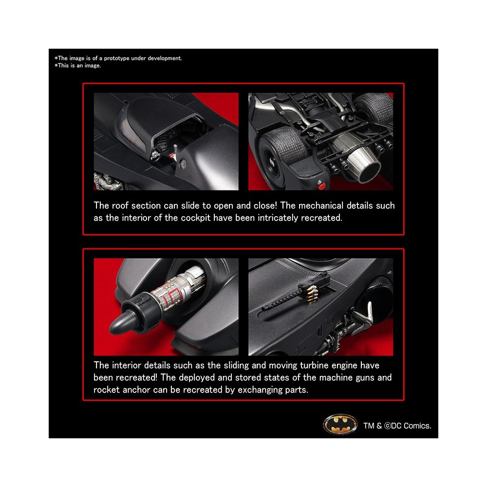 BATMAN 1989 BATMOBILE 1/35 MODEL KIT FIGURE BANDAI