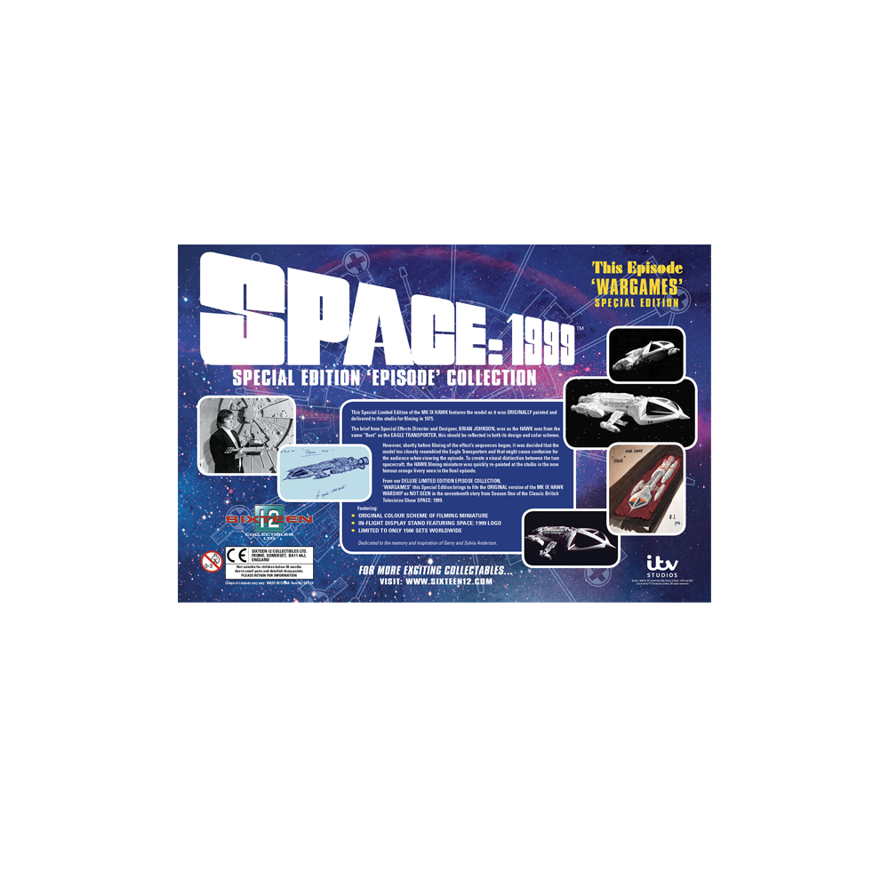 SPAZIO 1999 WARGAMES WHITE HAWK SPECIAL EDITION REPLICA FIGURE SIXTEEN 12