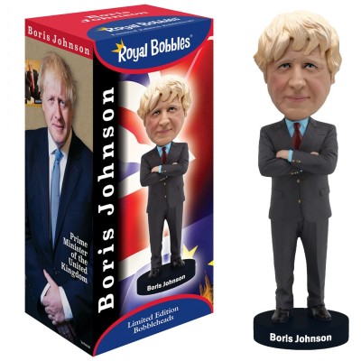 ROYAL BOBBLES BORIS JOHNSON HEADKNOCKER BOBBLE HEAD ACTION FIGURE