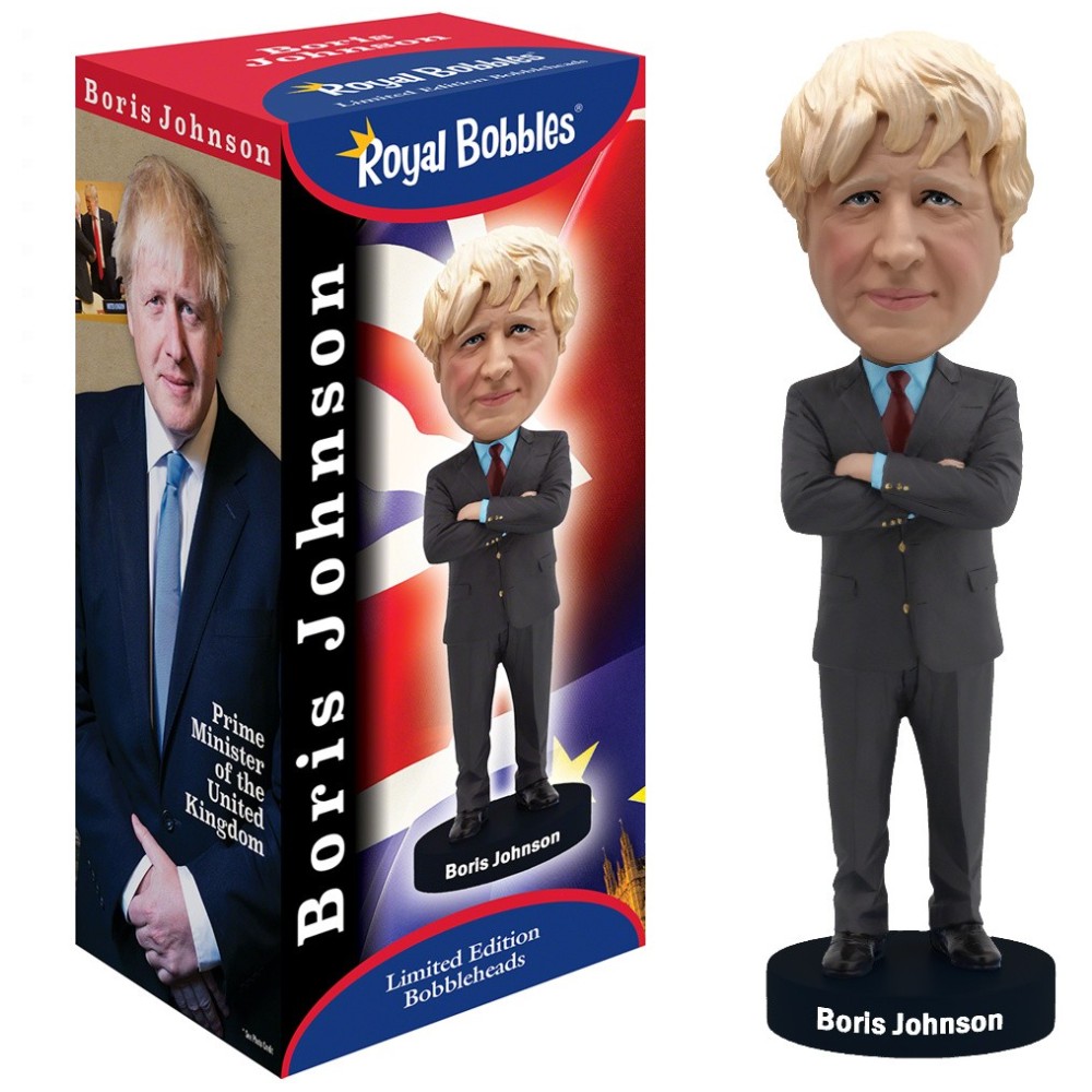 BORIS JOHNSON HEADKNOCKER BOBBLE HEAD ACTION FIGURE ROYAL BOBBLES