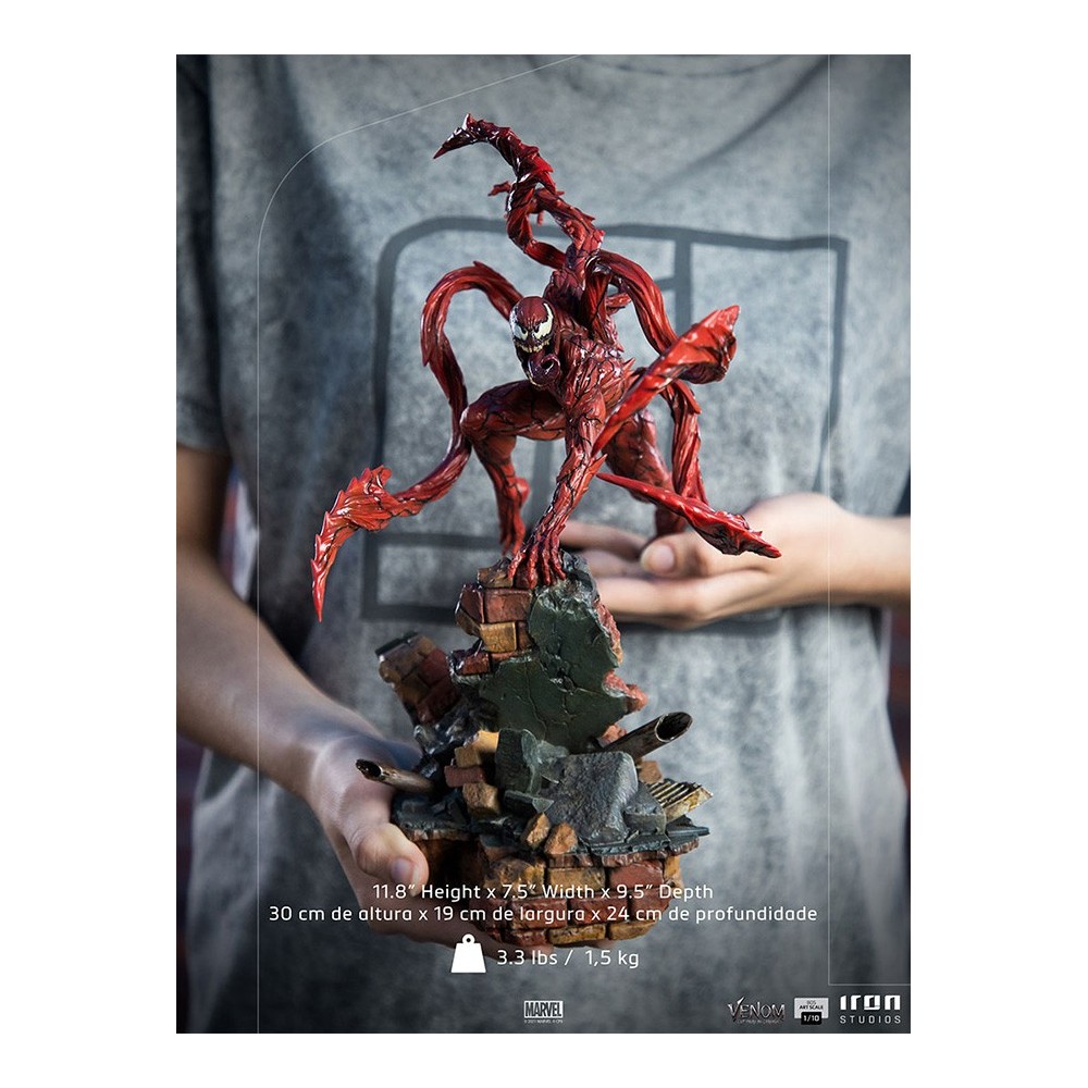 VENOM: LET THERE BE CARNAGE - CARNAGE ART SCALE 1/10 STATUA FIGURE IRON STUDIOS