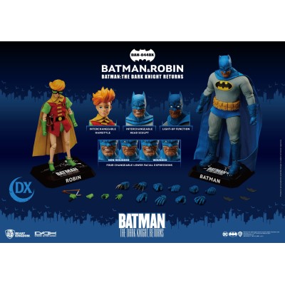 BATMAN THE DARK KNIGHT RETURNS BATMAN AND ROBIN DAH-044DX ACTION FIGURE BEAST KINGDOM