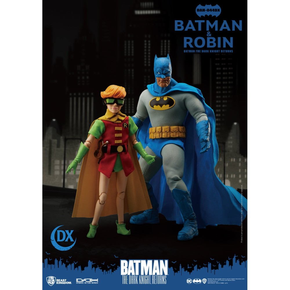 BATMAN THE DARK KNIGHT RETURNS BATMAN AND ROBIN DAH-044DX ACTION FIGURE BEAST KINGDOM