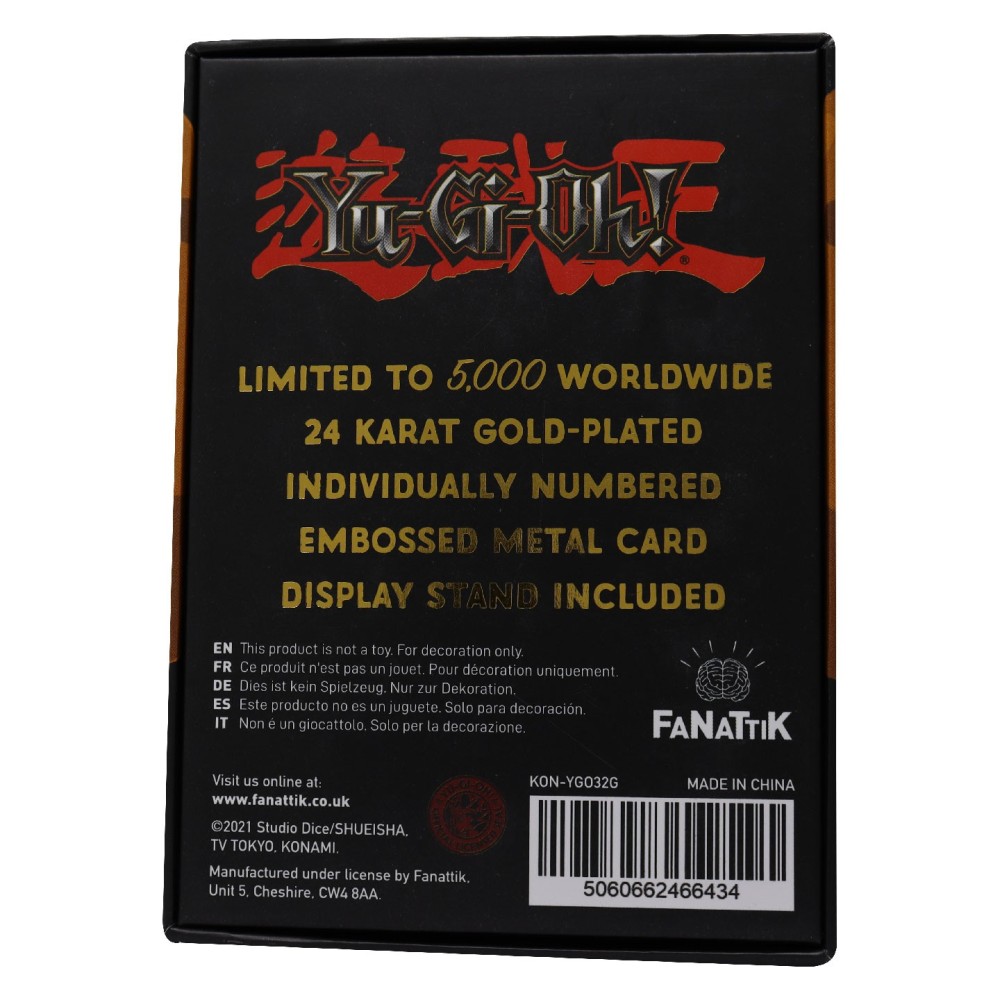 YU-GI-OH! LIMITED EDITION MARSHMALLON GOLD CARTA IN METALLO FANATTIK