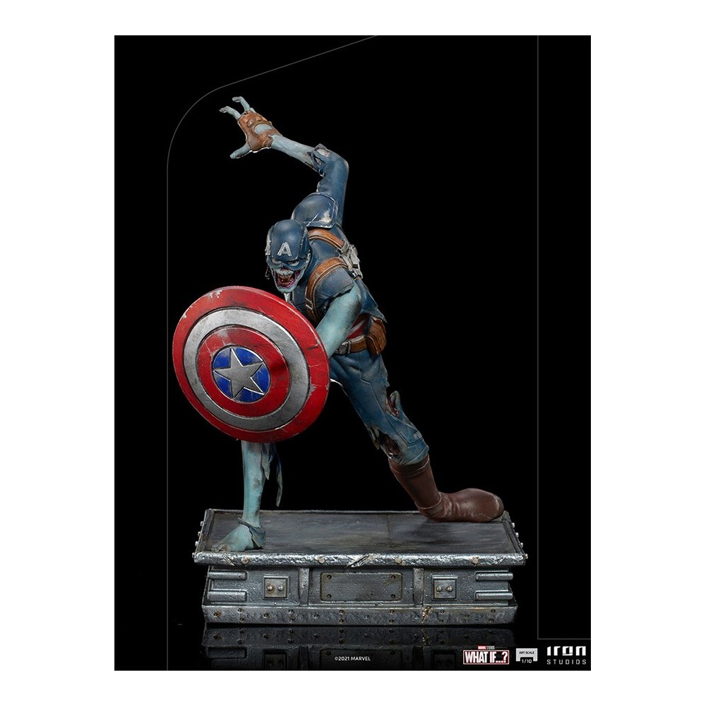 WHAT IF...? ZOMBIE CAPTAIN AMERICA ART SCALE 1/10 STATUA FIGURE IRON STUDIOS
