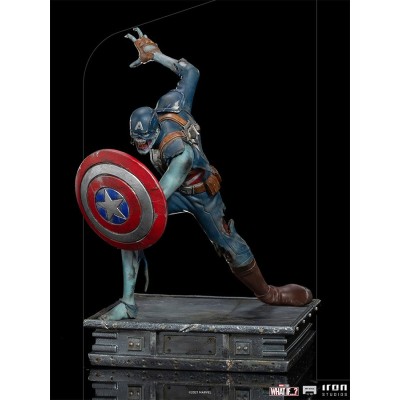 WHAT IF...? ZOMBIE CAPTAIN AMERICA ART SCALE 1/10 STATUA FIGURE IRON STUDIOS