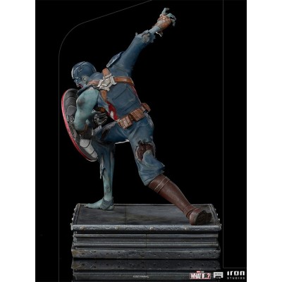 IRON STUDIOS WHAT IF...? ZOMBIE CAPTAIN AMERICA ART SCALE 1/10 STATUE FIGURE