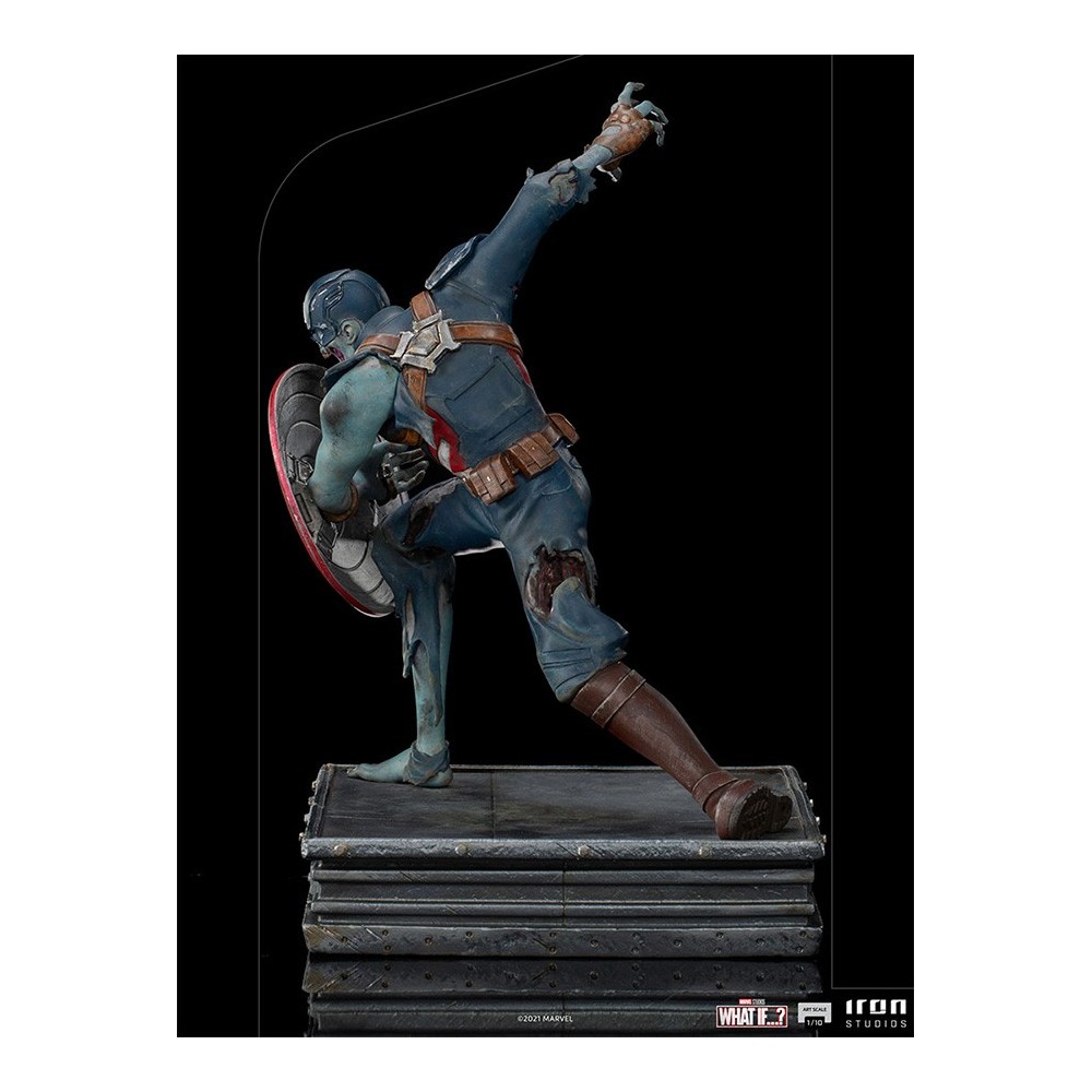 WHAT IF...? ZOMBIE CAPTAIN AMERICA ART SCALE 1/10 STATUA FIGURE IRON STUDIOS
