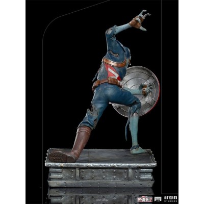 WHAT IF...? ZOMBIE CAPTAIN AMERICA ART SCALE 1/10 STATUA FIGURE IRON STUDIOS