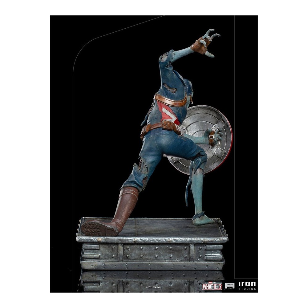 WHAT IF...? ZOMBIE CAPTAIN AMERICA ART SCALE 1/10 STATUA FIGURE IRON STUDIOS