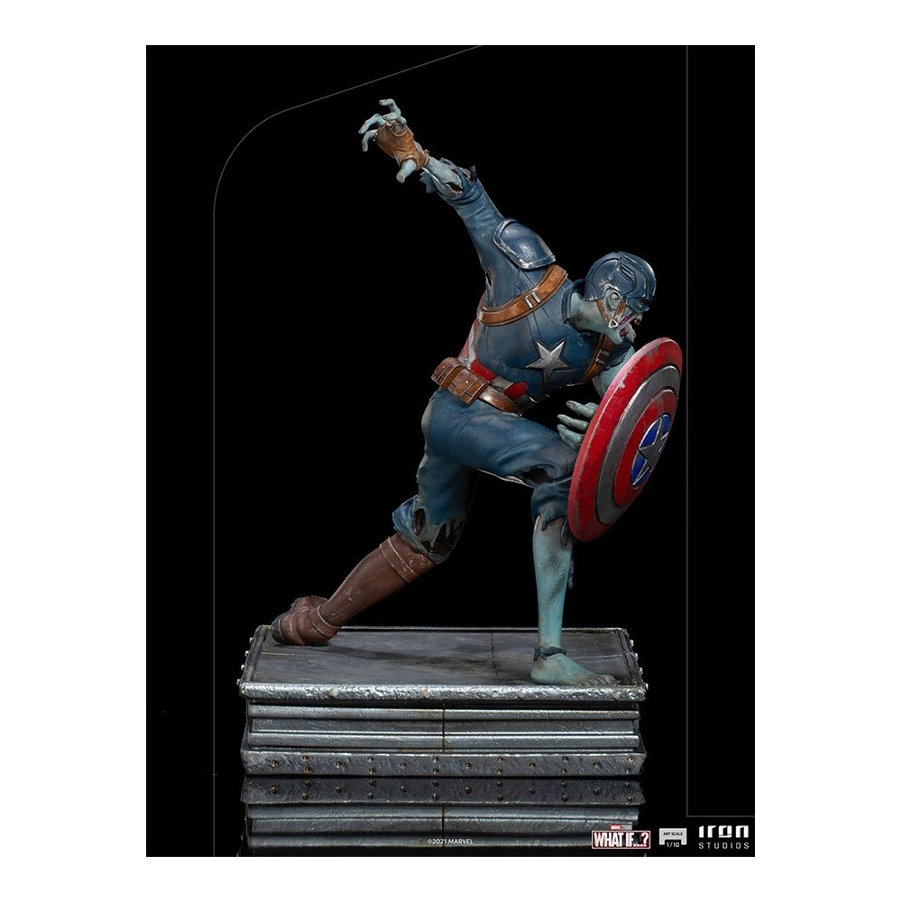 WHAT IF...? ZOMBIE CAPTAIN AMERICA ART SCALE 1/10 STATUA FIGURE IRON STUDIOS