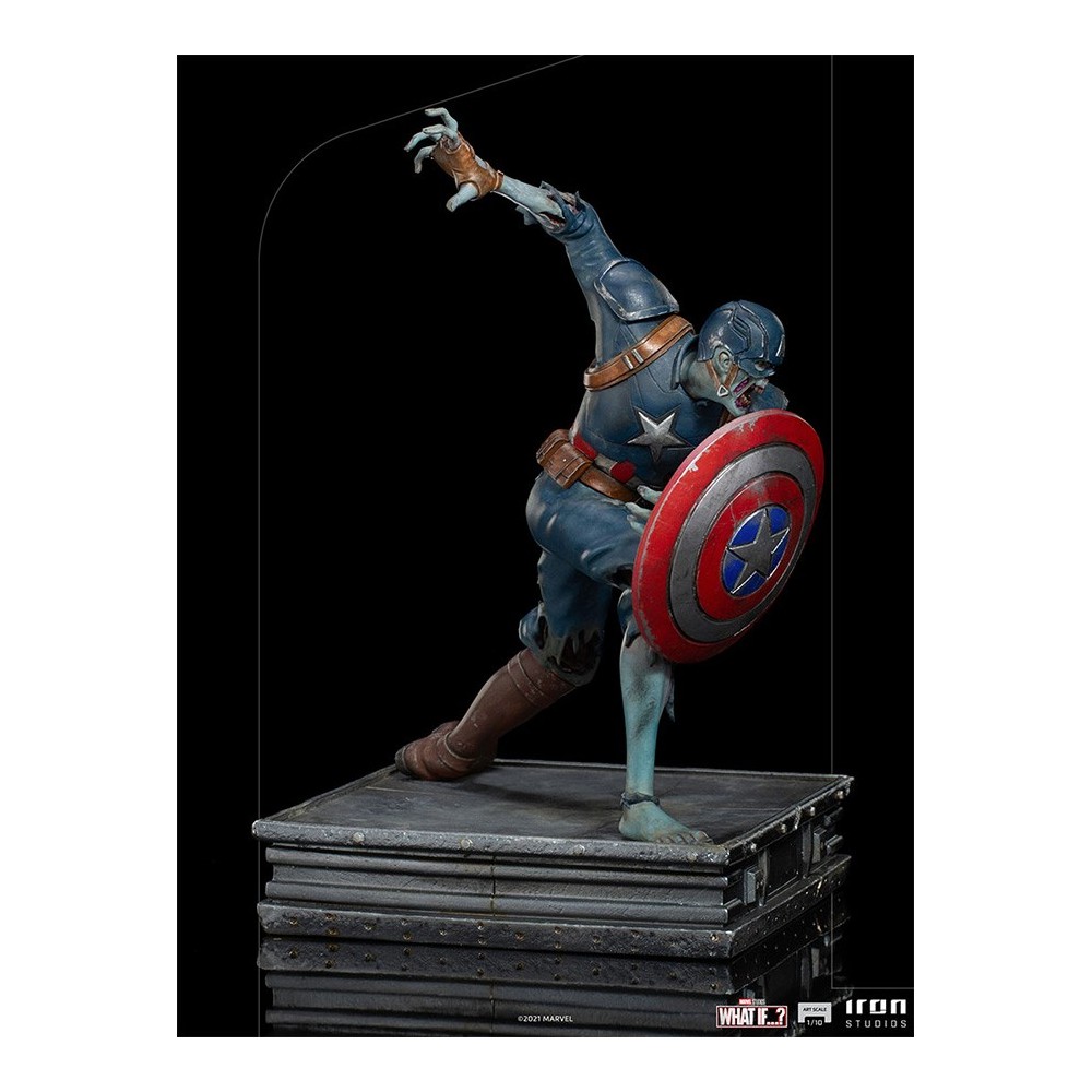 IRON STUDIOS WHAT IF...? ZOMBIE CAPTAIN AMERICA ART SCALE 1/10 STATUE FIGURE