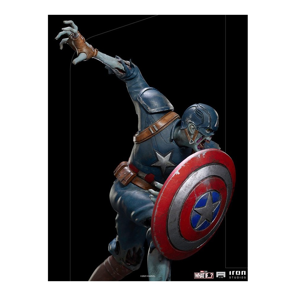 WHAT IF...? ZOMBIE CAPTAIN AMERICA ART SCALE 1/10 STATUA FIGURE IRON STUDIOS