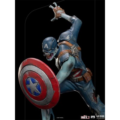IRON STUDIOS WHAT IF...? ZOMBIE CAPTAIN AMERICA ART SCALE 1/10 STATUE FIGURE